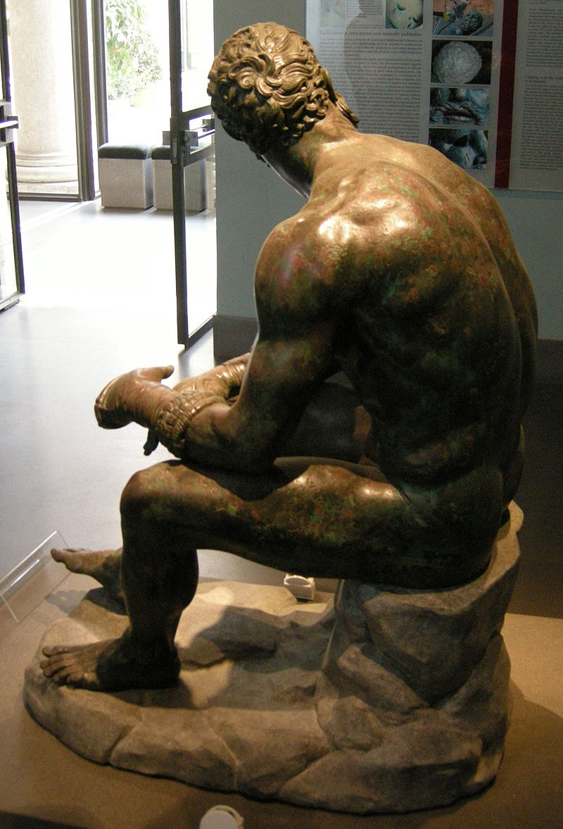 The Boxer At rest sculpture