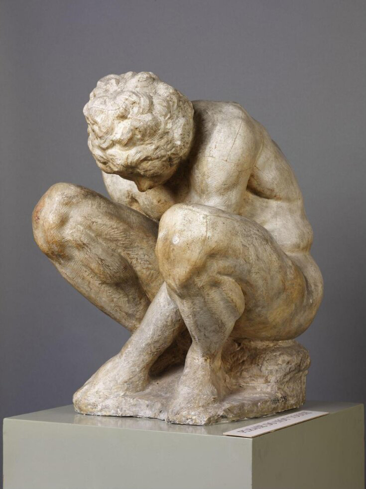 Crouching Boy by Michelangelo