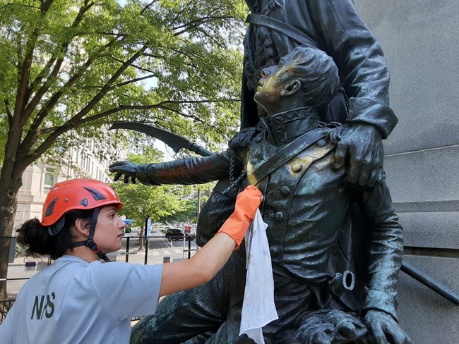 bronze statue maintenance