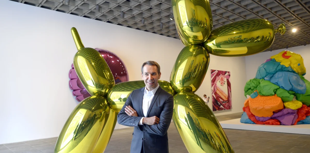 jeff koons dog sculpture