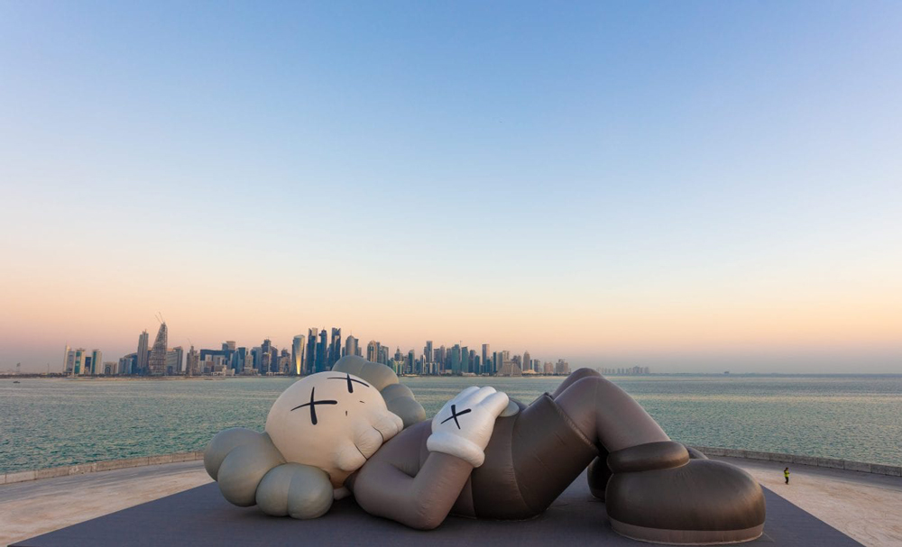 kaws sculpture