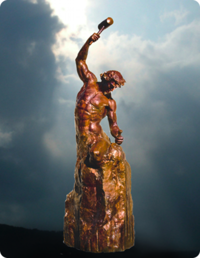 self made man statue