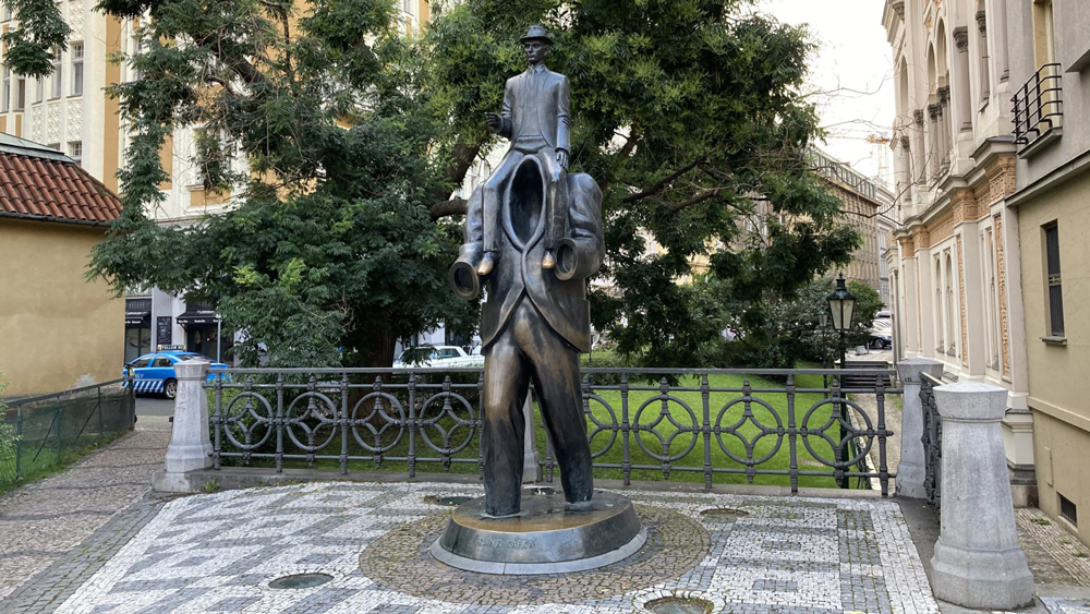 Statue of Franz Kafka
