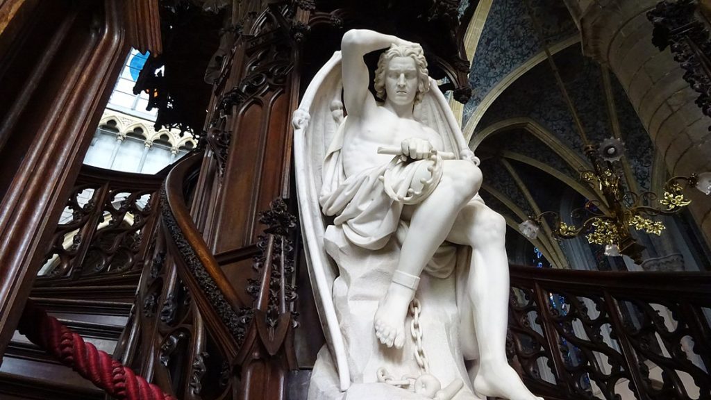 le génie du mal sculpture