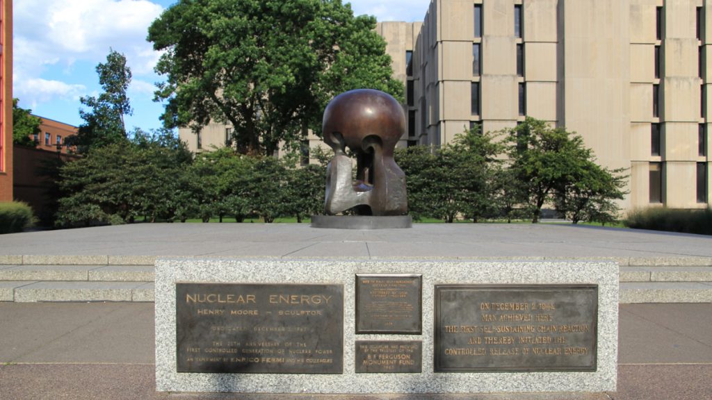 henry moore nuclear energy sculpture