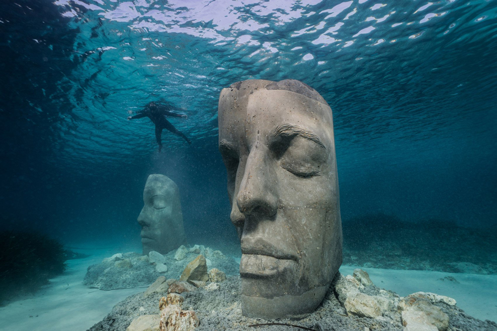 man head statue