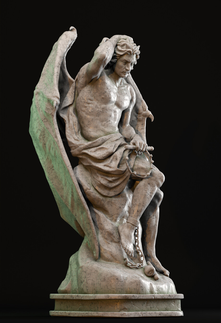 le génie du mal sculpture