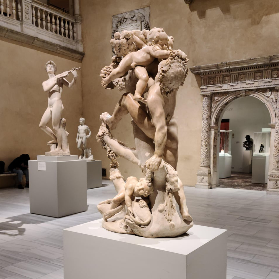A Faun Teased by Children sculpture