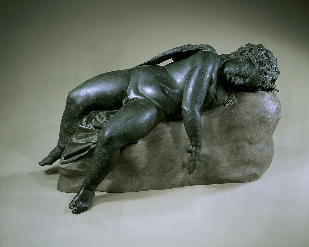 Bronze Statue Of Eros Sleeping