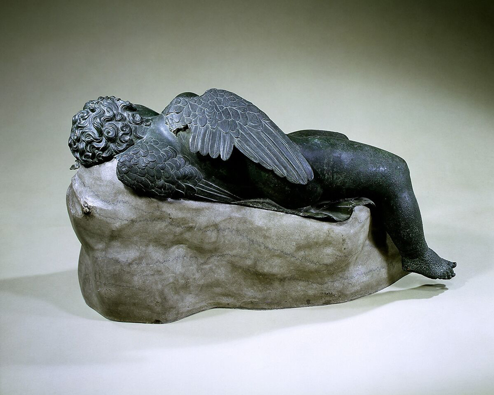 Bronze Statue Of Eros Sleeping