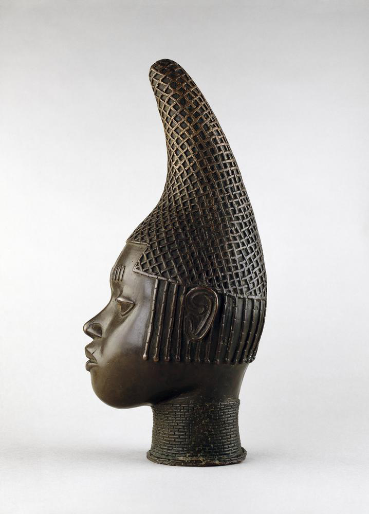 bronze head of queen idia