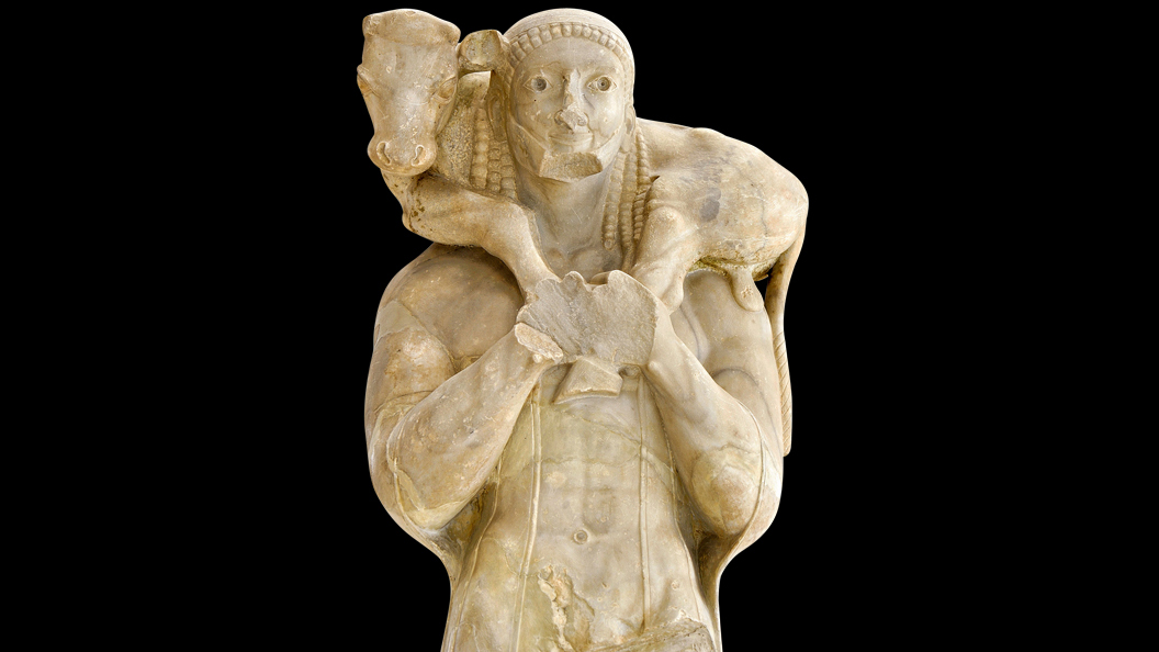 Calf Bearer Sculpture