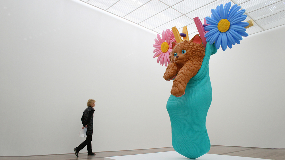 Jeff Koons Cat on A Clothesline