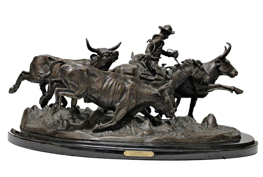 frederic remington bronze