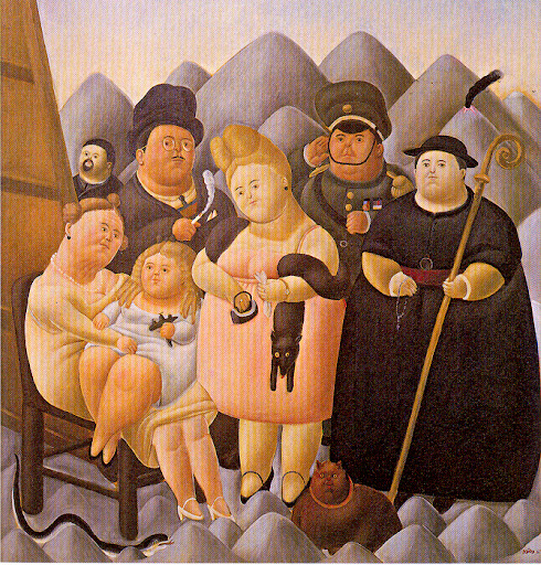 The Presidential Family botero