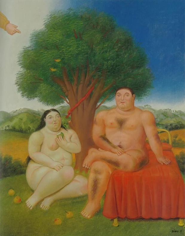 botero adam and eve painting