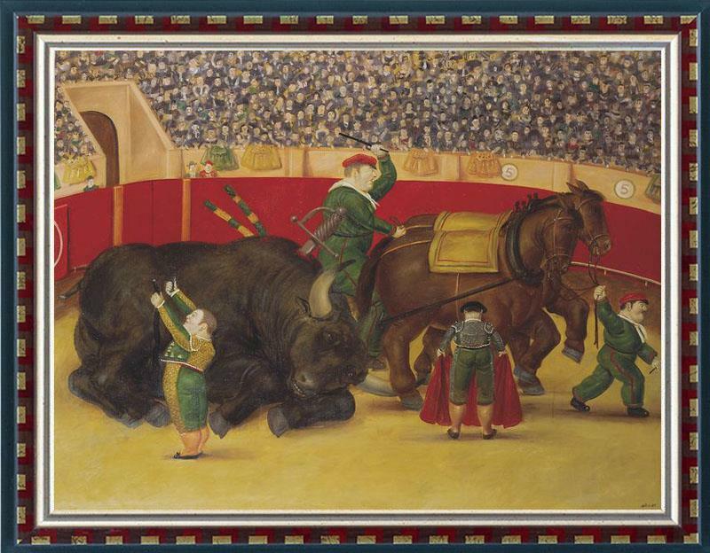 botero bull painting