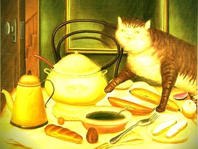 botero fat cat