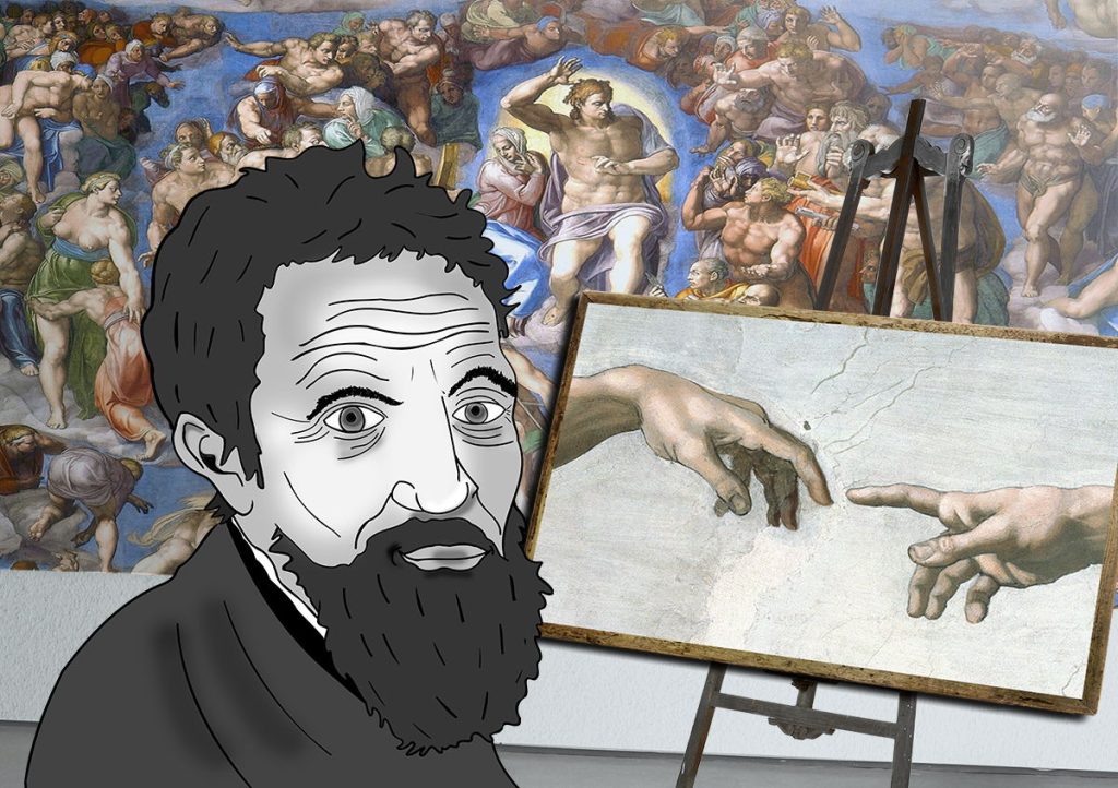 famous artist michelangelo