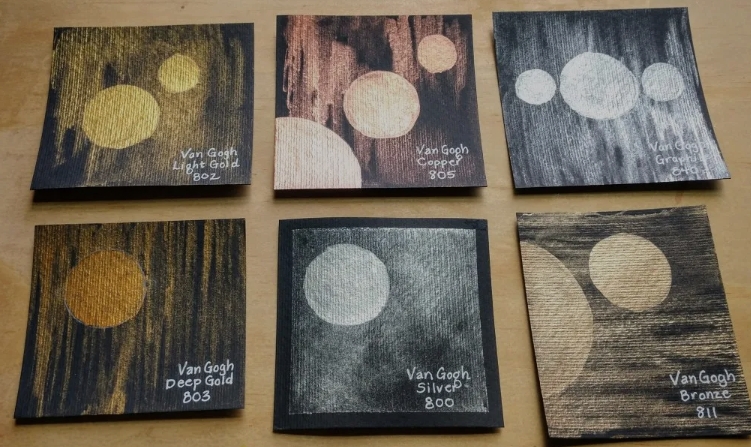 van gogh metallic watercolor