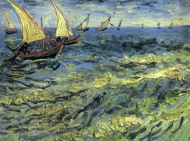 van gogh boat painting