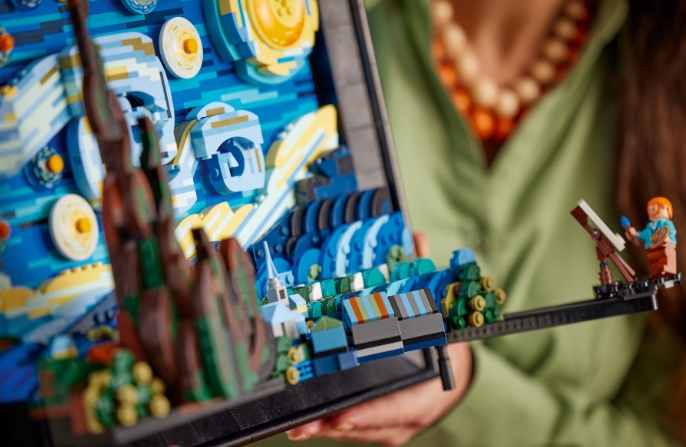 moma starry night lego