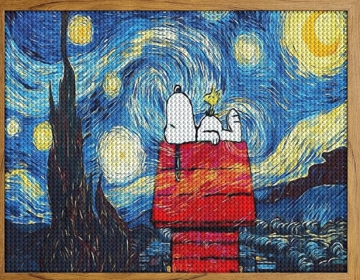 starry night diamond painting