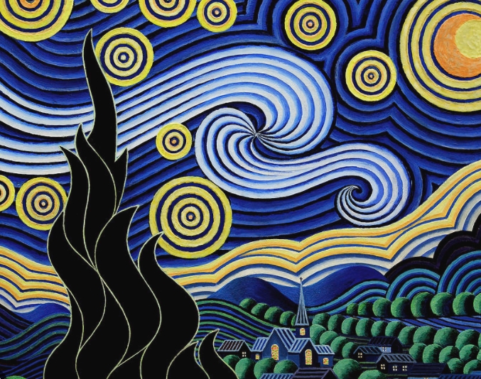 starry night art