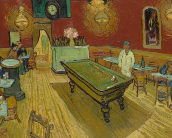 cafe at night van gogh