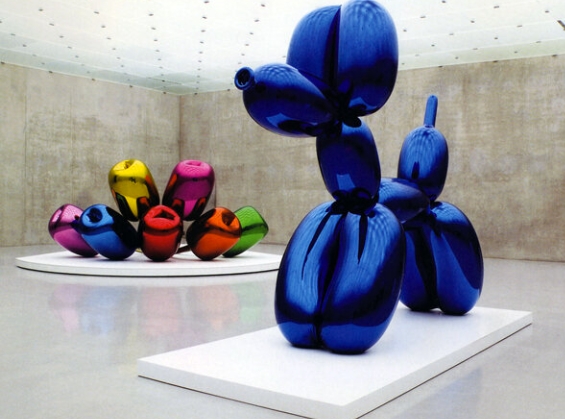 jeff koons louvre