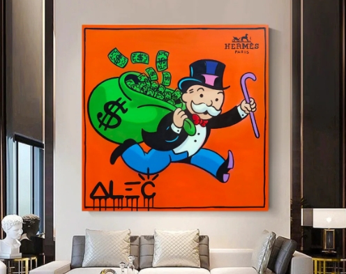 alec monopoly hermes painting