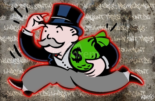mr monopoly art