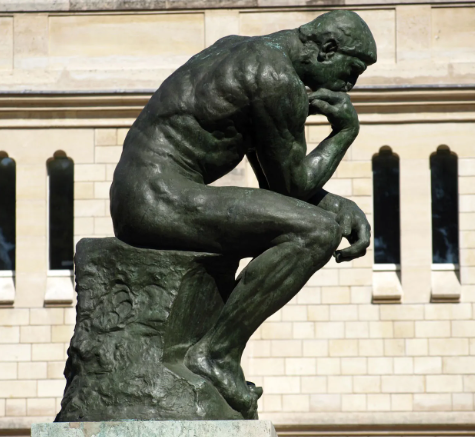 the sculpture of the thinker