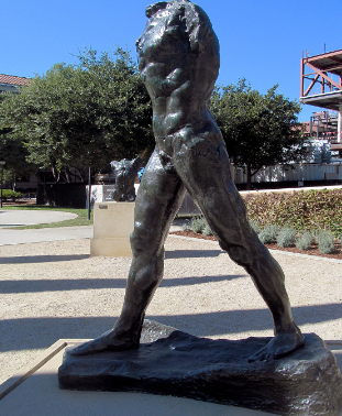 walking man by rodin