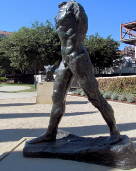 rodin the walking man sculpture