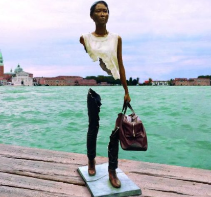 The Refugee Sculpture by Bruno Catalano