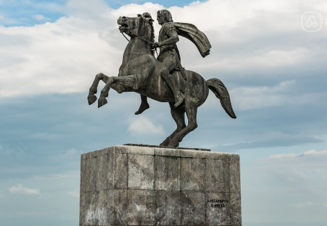 Alexander the Great as a Monumental Outdoor Statue Subject