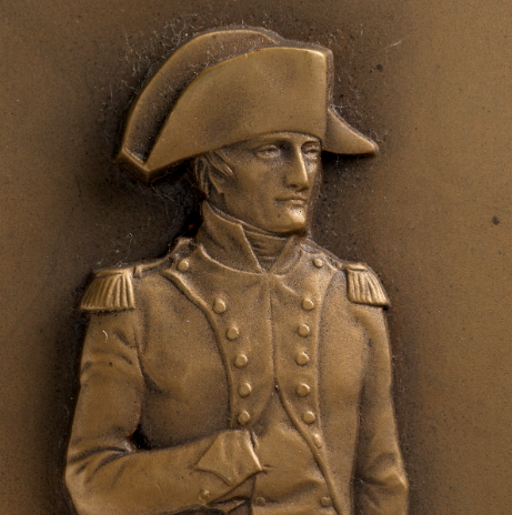 Military Uniform Details in Napoleon Bonaparte Bronze Statues