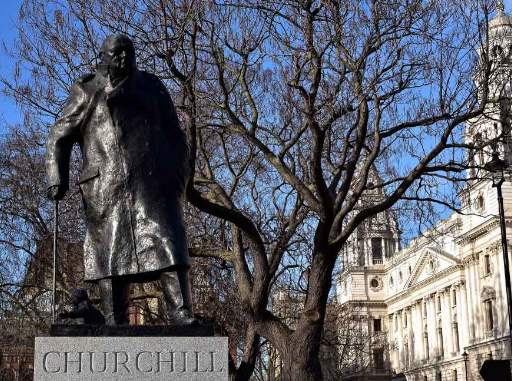 Expressing Determination in Winston Churchill Monuments