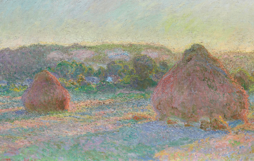 Claude Monet haystacks series and changing light