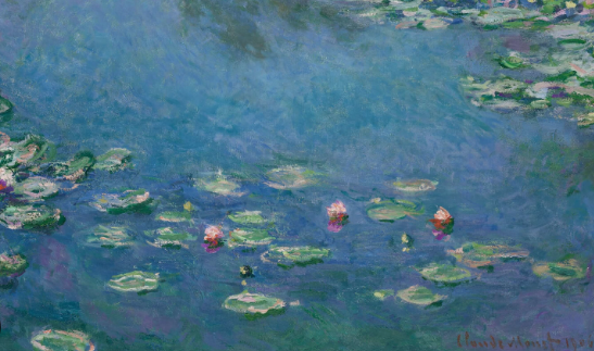 Claude Monet water lilies and Impressionist garden paintings