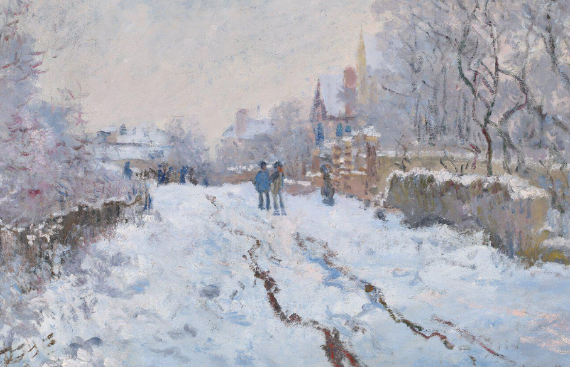 Alfred Sisley landscape style compared with Monet