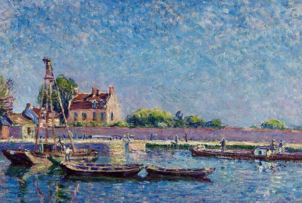 Alfred Sisley sky and water in Impressionist painting