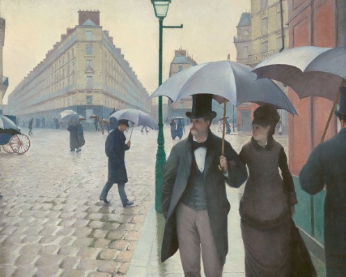 Gustave Caillebotte Paris Street Rainy Day analysis