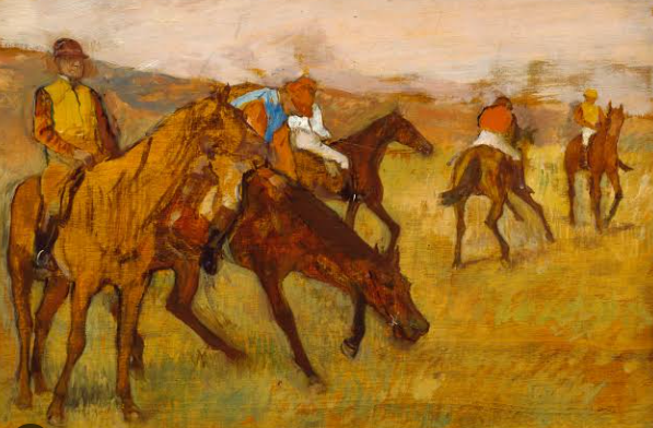 Edgar Degas horse racing paintings and modern motion