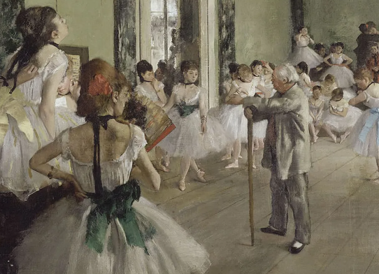 Edgar Degas ballet paintings and backstage scenes