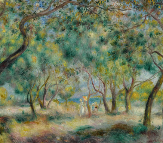 Pierre-Auguste Renoir landscape paintings and soft color